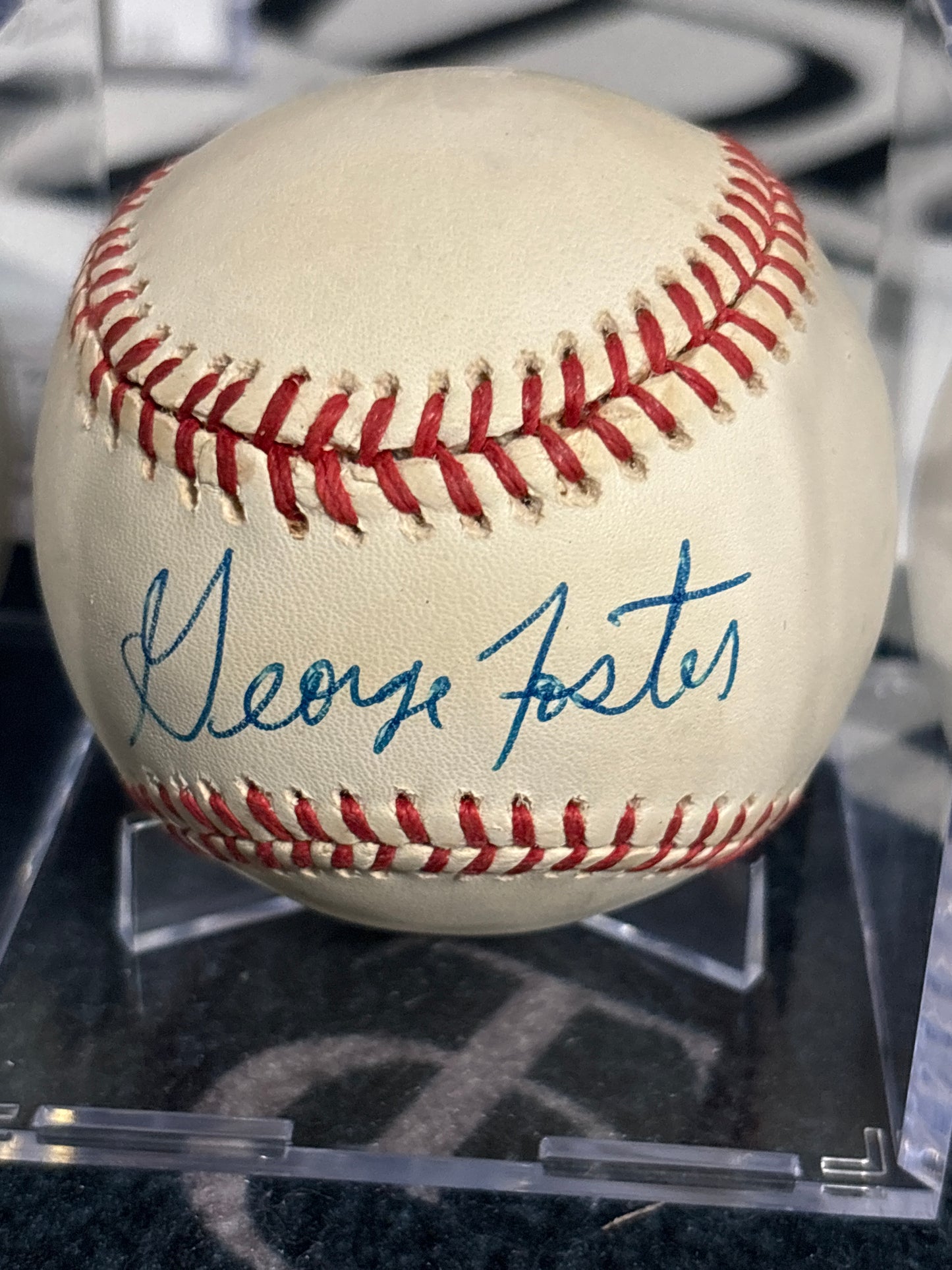 Signed Baseball - George Foster JSA