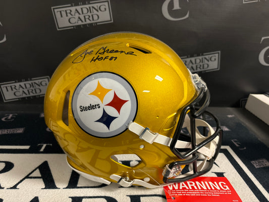 Joe Greene signed helmet JSA