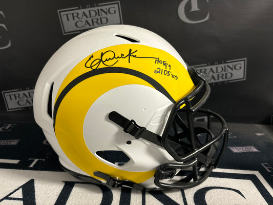 Erik Dickerson Signed Helmet Beckett